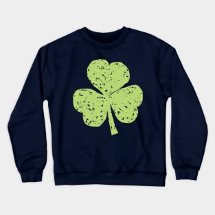 Green Crayon Shamrock for St Patricks Day Crewneck Sweatshirt